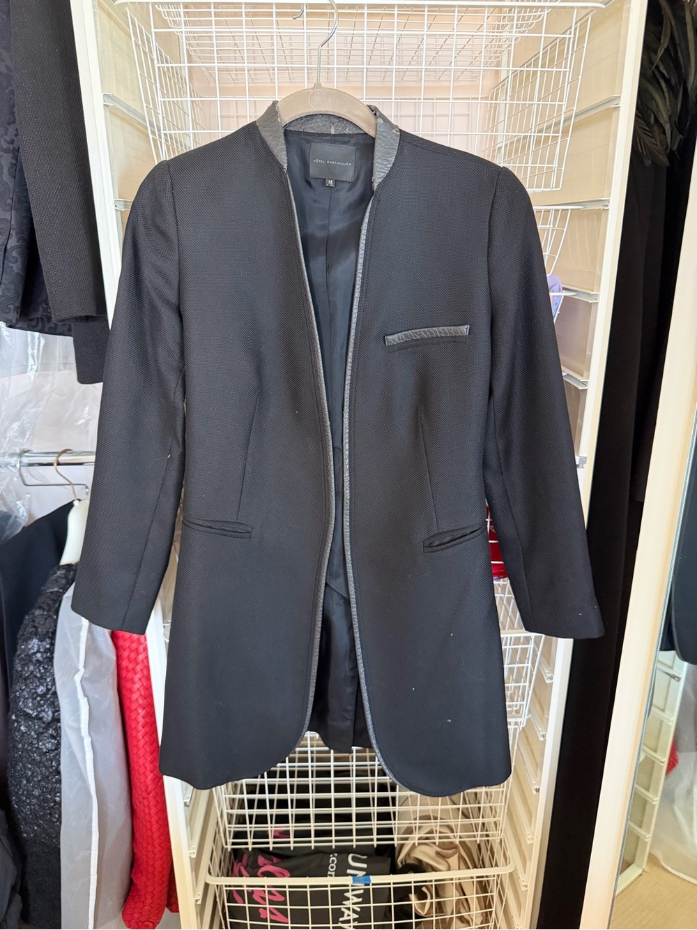Vintage Women’s Black Longline Blazer - Hotel Particular